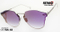 Luxury Shiny Colorful Sunglasses with Metal Chain Km18054