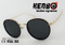 Plastic Combine Metal Round Frame with Colourful Lens Choices Km17113 Hottest Sale Sunglasses