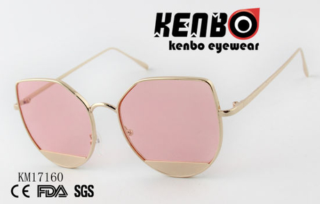 Fashion Sunglasses with Little Metal Cover Km17160
