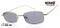 Classic Square Frame Metal Sunglasses with Muti-Colored Lens Km18029