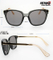 Fashion Plastic Sunglasses Classic with Metal Mosaic Temple Kp80127