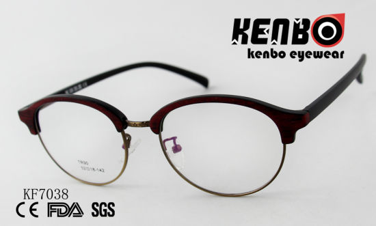 High Quality PC Optical Glasses with Mixed Frame Ce FDA Kf7038