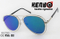 Double Rim and Eyebar Design Metal Sunglasses Km17085