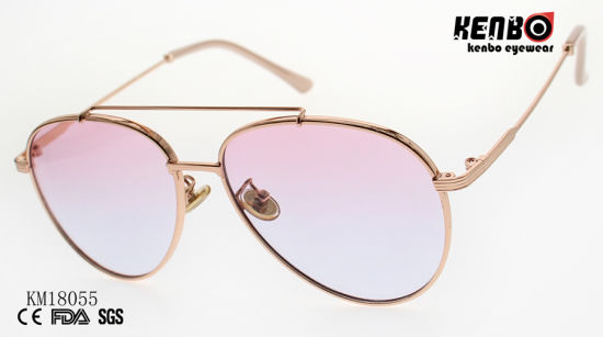 Fashion Metal Sunglasses with Double Bridges Km18055