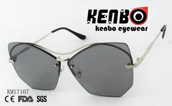 Novelty Design Metal Sunglasses with Special Eyebar Km17107 Multible Lens Colour Choices